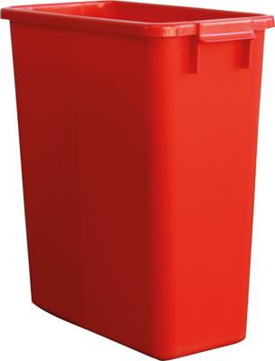 POUBELLE DE TRI 60L ROUGE