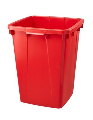 POUBELLE DE TRI 90L ROUGE