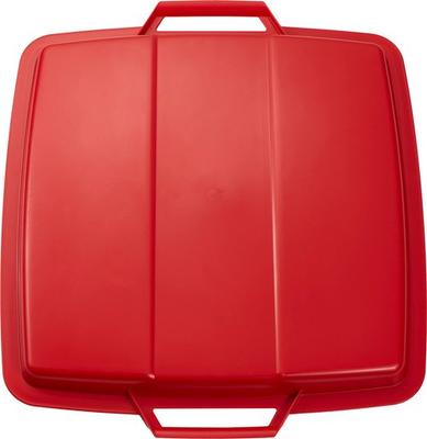 COUVERCLE POUR POUBELLE DE TRI 90L ROUGE