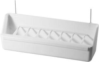 MANGEOIRE VOLIERE+GRILLE BLANC 21CM