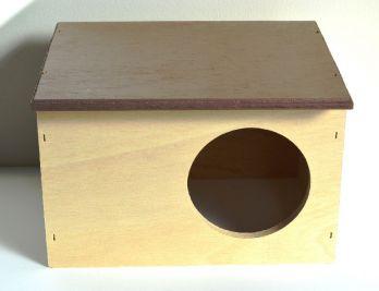 MAISON COBAY BOIS+TOIT BRUN 24X20X16CM