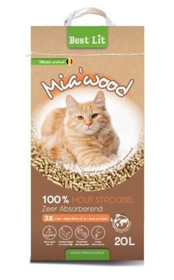 MIA WOOD 20L GRANULES BOIS LITIERE TRES ABSORBANTE