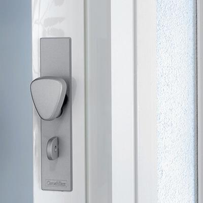 PORTE EXTENSIBLE PVC VITREE LARYA BLANC BRILLANT 84X205CM