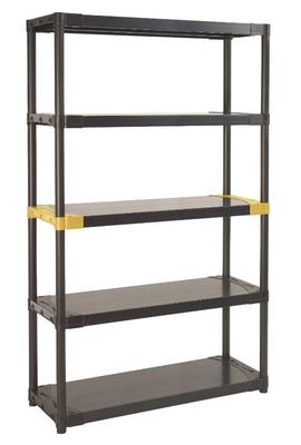 WORKLINE ETAGERE PVC NOIR/JAUNE 175X105X40CM 5PLT