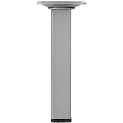 PIED MEUBLE CARRE 25MM 25CM NICKEL BROSSE