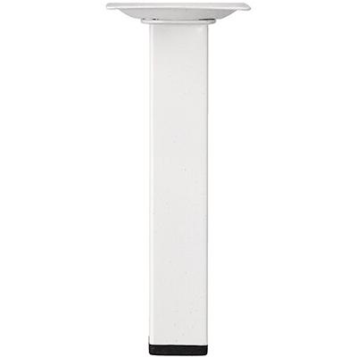 PIED MEUBLE CARRE 25MM 15CM BLANC