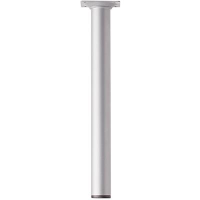 PIED MEUBLE ROND 30MM 30CM ARGENT