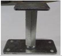 ANCRAGE REGLABLE 140/200MM DESSUS 80X80 BASE 160X80