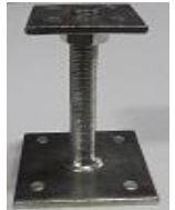 ANCRAGE REGLABLE 7/7CM X 10X10CM