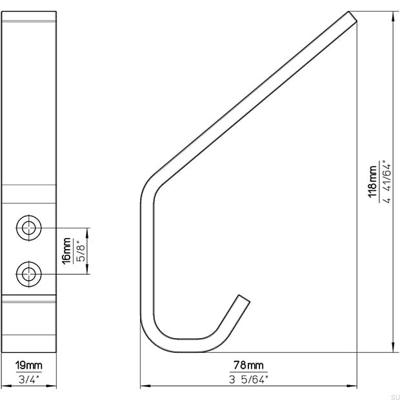 PORTE-MANTEAU ALU BLANC
