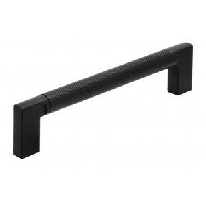 POIGNEE 96MM ZAMAC NERVURE NOIR MAT