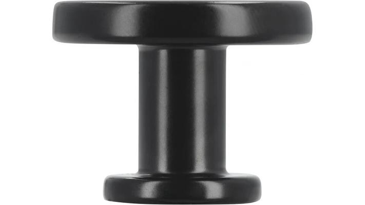 BOUTON PLAT RONDE D:30 MM NOIR MAT