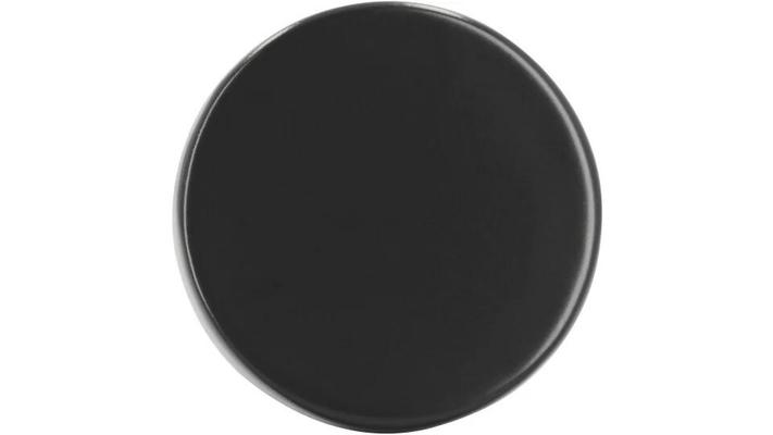 BOUTON PLAT RONDE D:30 MM NOIR MAT