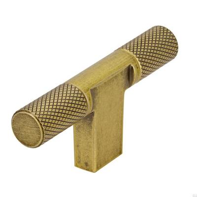 BOUTON T 72 MM NERVURE VINTAGE GOLD