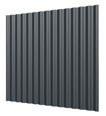 TOLE(FV12/18) BRUNE ONDULEE 76/18 2X0.84M