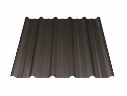 TOLE DE BARDAGE METALLIQUE POUR TOITURE BRUN 3X1.05M