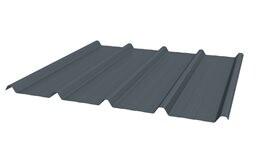 TOLE DE BARDAGE METALLIQUE POUR TOITURE GRIS 4X1.05M