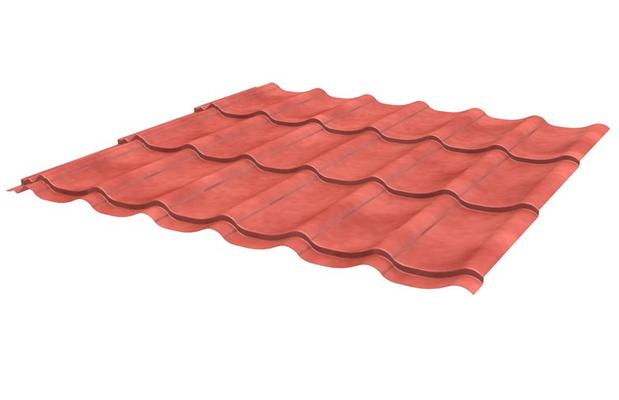 PANNEAU TUILE 3MX1.18M CLOUDY TERRACOTTA (3,54M²)