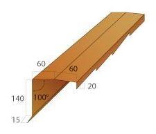 BANDE DE RIVE CRANTE GAUCHE 2.12M CLOUDY TERRACOTTA