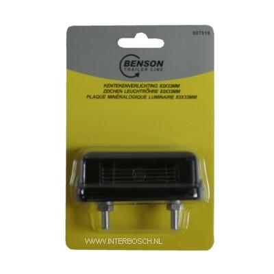 ECLAIRAGE PLAQUE IMMATRICULATION REMORQUE 83X33MM