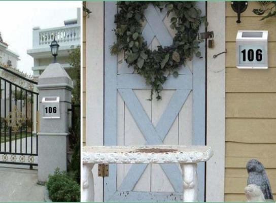 NUMERO DE MAISON SOLAIRE LED 1.2V 200MAH