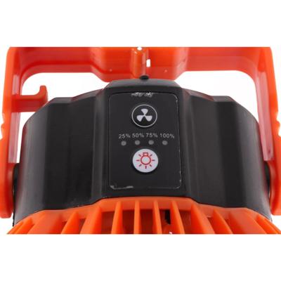 VENTILATEUR + LUMIERE LED 2 EN 1 RECHARGEABLE
