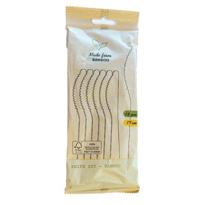 COUTEAUX BAMBOU 17CM (18PCS)