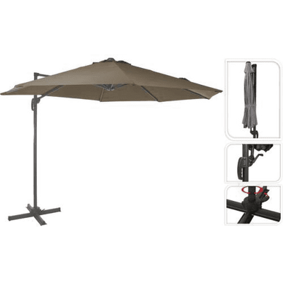 PARASOL ROMA TAUPE D.3M