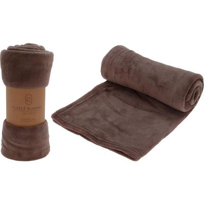 PLAID CORAL 125X150CM TAUPE