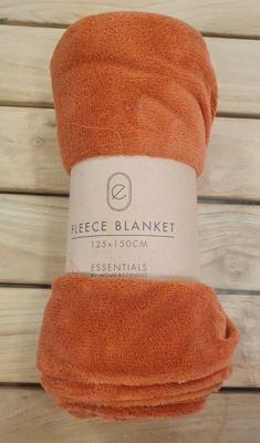 PLAID CORAL 125X150CM TABAC