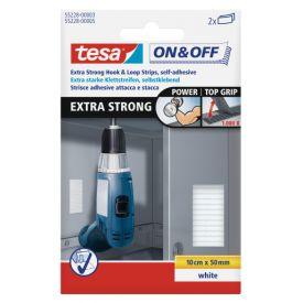 TESA ON&OFF TAPE 2X10CMX50MM BLC