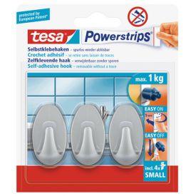 TESA CROCHET OVAL CHROME MAT (3PCS)