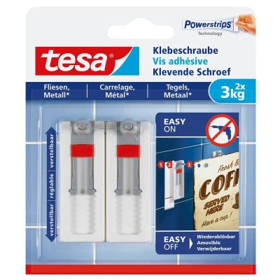 TESA VIS ADHESIF REGLABLE CARRELAGE+METAL 3KG