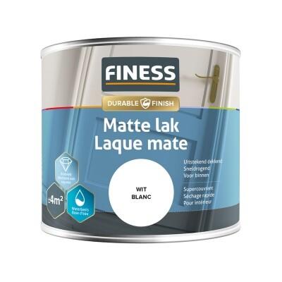 FINESS LAQUE MATE A BASE D'EAU 250ML BLANC