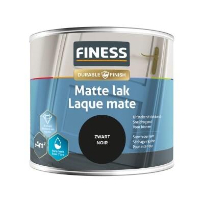 FINESS LAQUE MATE A BASE D'EAU  250ML NOIR