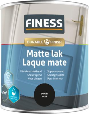 FINESS LAQUE MATE A BASE D'EAU  NOIR 750ML