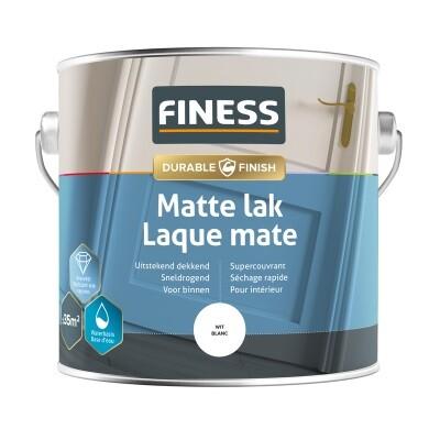 FINESS LAQUE MATE A BASE D'EAU BLANC 2,5L
