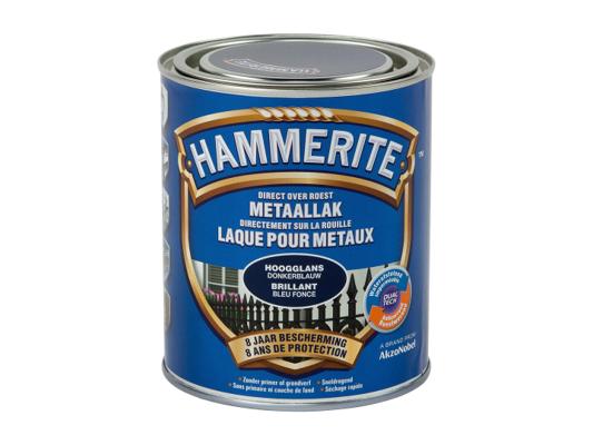HAMMERITE LAQUE BRILLANT 0.75L BLEU FONCE