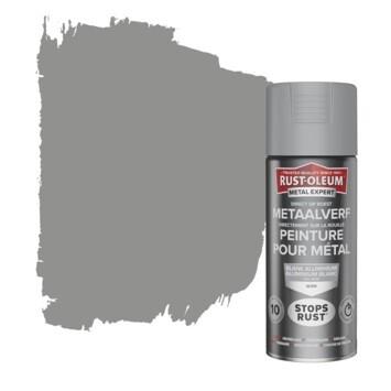 R-O METAL EXPERT BRILLANTE 400ML ALUMINIUM BLANC 9006