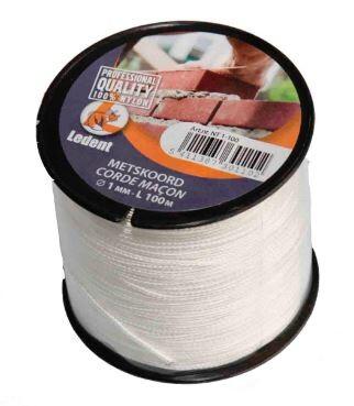 NYLON TRESSE 1MM ROUGE 100M