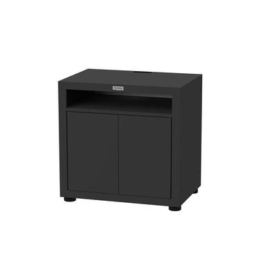 MEUBLE CUISSON AVEC TABLETTE 80X55CM NOIR