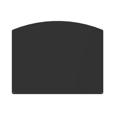 PLAQUE DE SOL DEMI RONDE NOIRE L75 H65