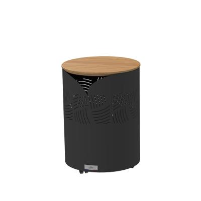 COFFRE A GRANULES ROND ESSENTIEL + COUVERCLE