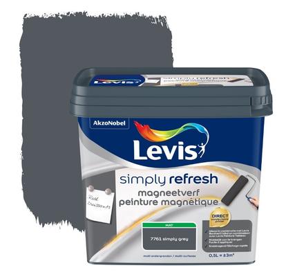 LEVIS SIMPLY REFRESH PEINTURE MAGNETIQUE MAT 0.5L GREY