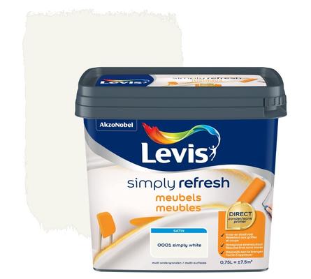 LEVIS SIMPLY REFRESH MEUBLES SATIN 0.75L WHITE