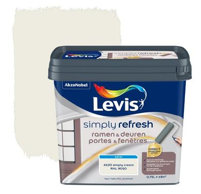 LEVIS SIMPLY REFRESH FENETRES & PORTES SATIN 0.75L CREAM