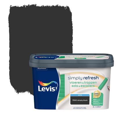 LEVIS SIMPLY REFRESH SOLS & ESCALIERS SATIN 2L BLACK