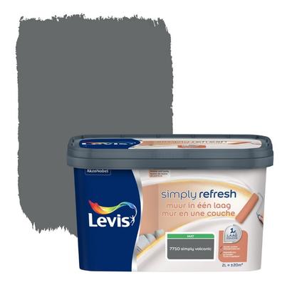 LEVIS SIMPLY REFRESH MUR EN UNE COUCHE MAT 2L VOLCANIC