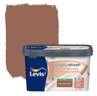 LEVIS SIMPLY REFRESH MUR EN UNE COUCHE MAT 2L PECAN