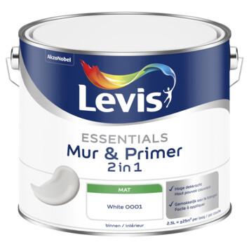 LEVIS ESSENTIALS MUR & PRIMER 2.5L BLANC